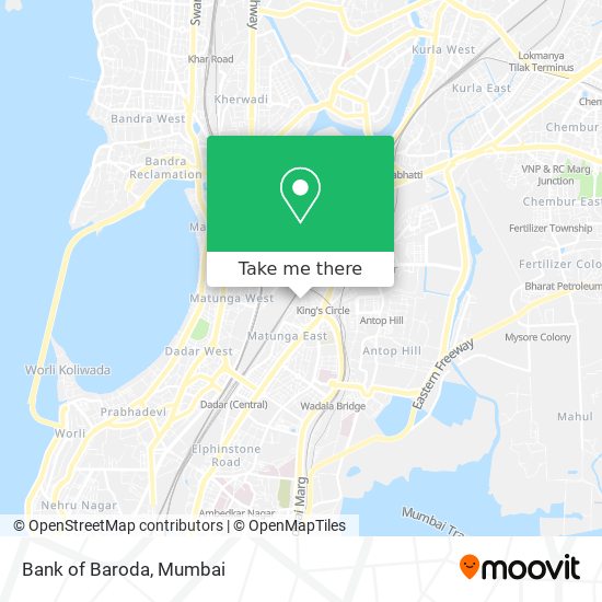 Bank of Baroda map