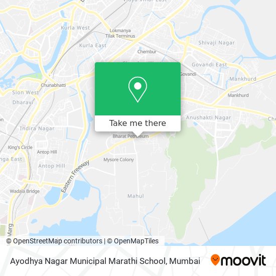 Ayodhya Nagar Municipal Marathi School map