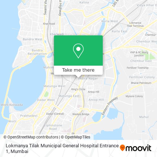 Lokmanya Tilak Municipal General Hospital Entrance 1 map