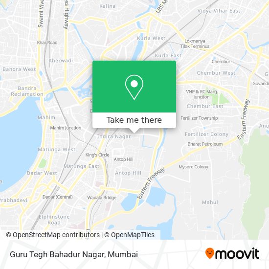 Guru Tegh Bahadur Nagar map