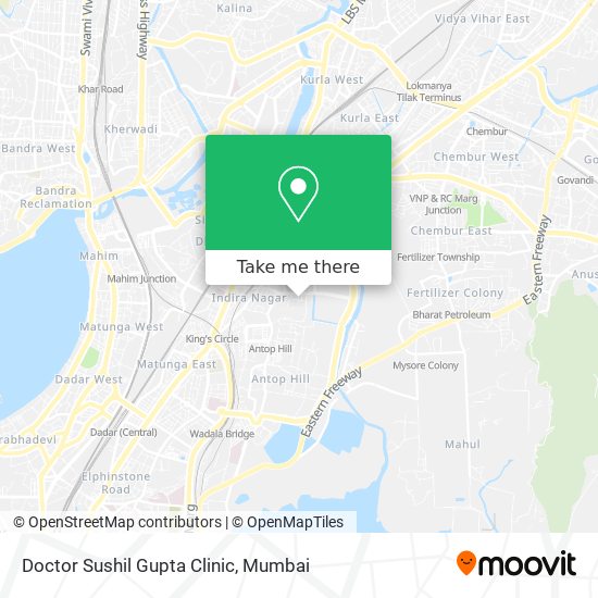 Doctor Sushil Gupta Clinic map