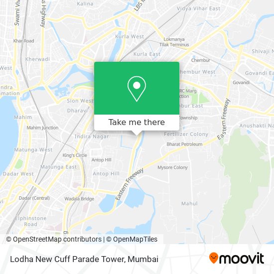 Lodha New Cuff Parade Tower map