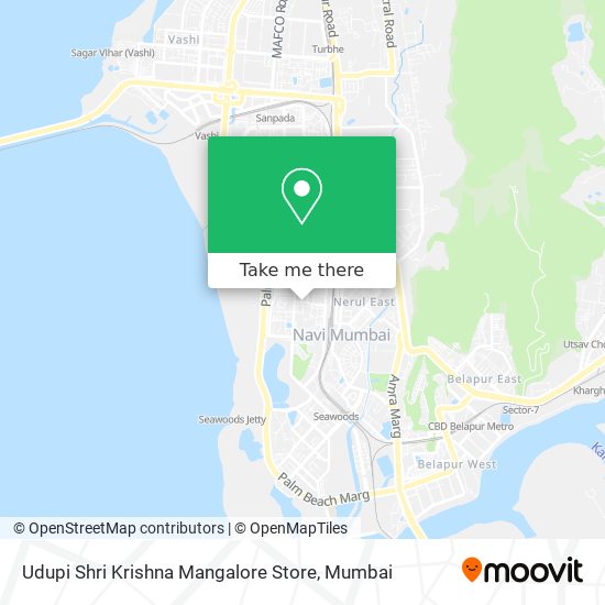 Udupi Shri Krishna Mangalore Store map