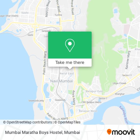 Mumbai Maratha Boys Hostel map