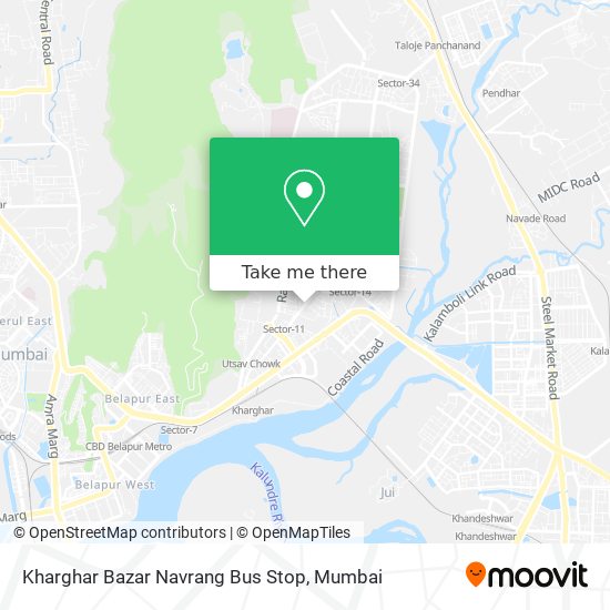 Kharghar Bazar Navrang Bus Stop map
