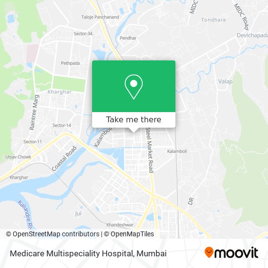 Medicare Multispeciality Hospital map