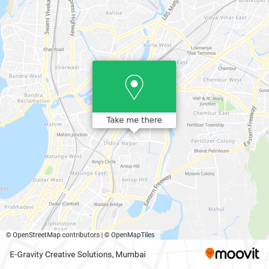 E-Gravity Creative Solutions map