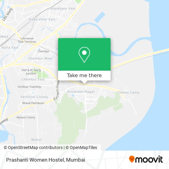 Prashanti Women Hostel map