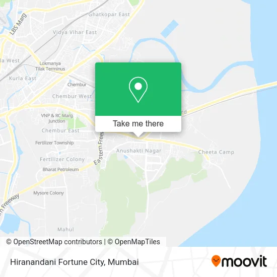 Hiranandani Fortune City map