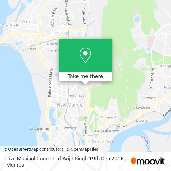 Live Musical Concert of Arijit Singh 19th Dec 2015 map