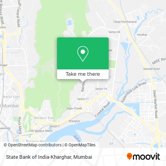 State Bank of India-Kharghar map