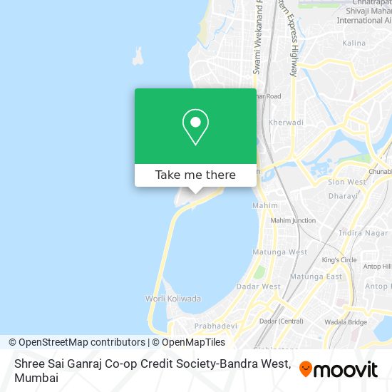 Shree Sai Ganraj Co-op Credit Society-Bandra West map
