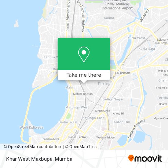 Khar West Maxbupa map