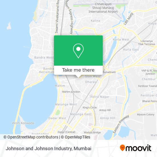 Johnson and Johnson Industry map