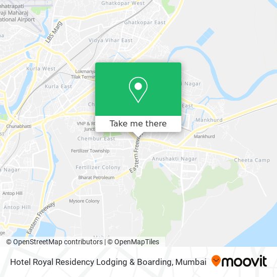 Hotel Royal Residency Lodging & Boarding map