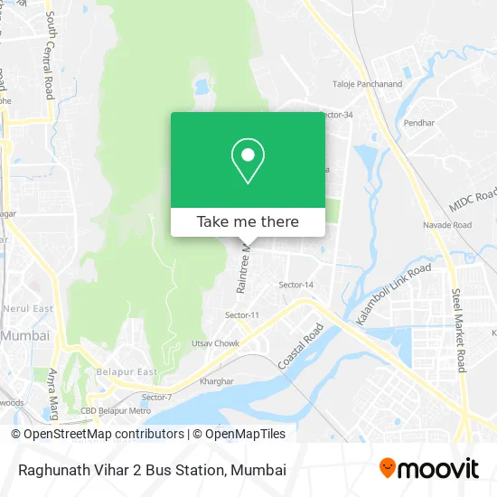 Raghunath Vihar 2 Bus Station map