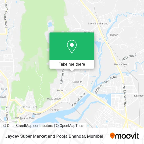 Jaydev Super Market And Pooja Bhandar map