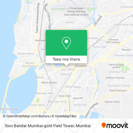 Sion Bandar Mumbai-gold Field Tower map