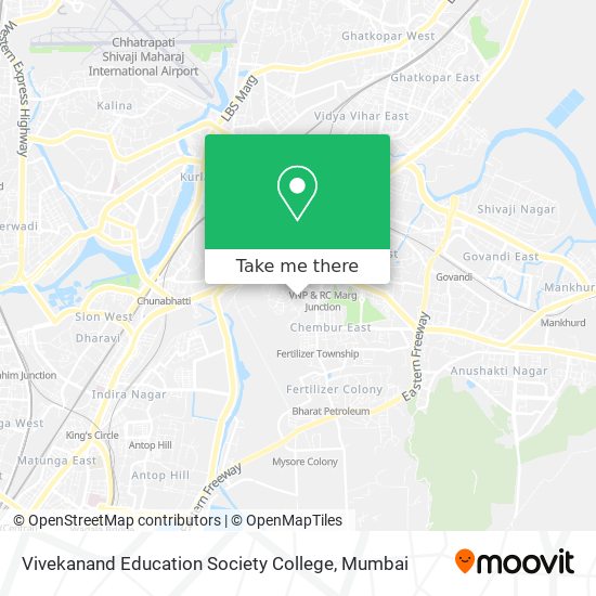 Vivekanand Education Society College map