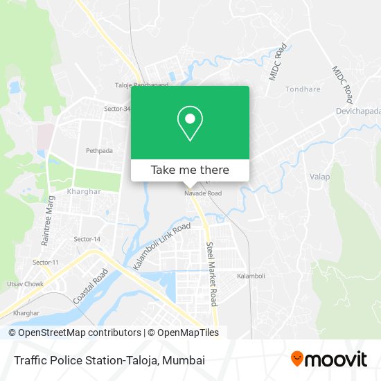 Traffic Police Station-Taloja map