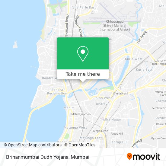 Brihanmumbai Dudh Yojana map