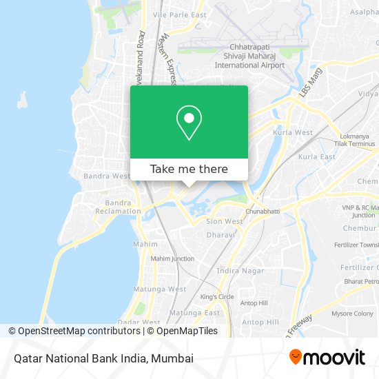 Qatar National Bank India map
