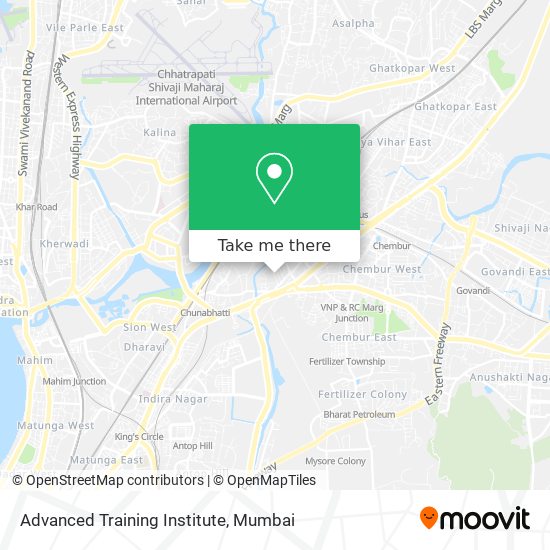 Advanced Training Institute map