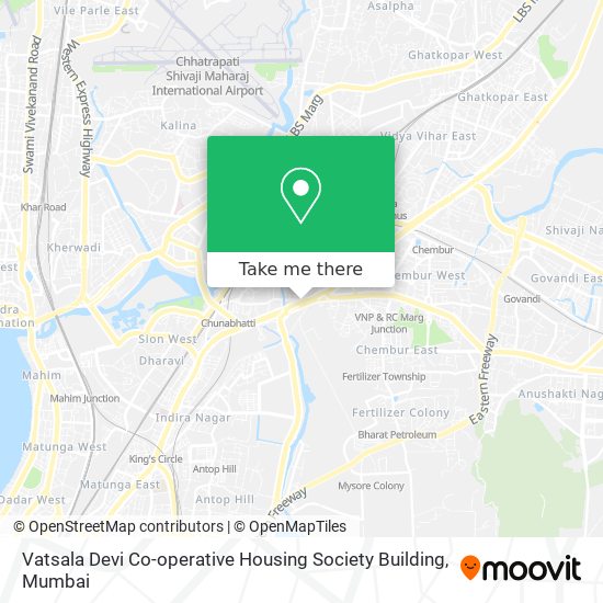 Vatsala Devi Co-operative Housing Society Building map