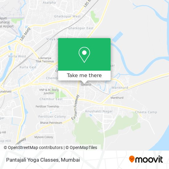 Pantajali Yoga Classes map