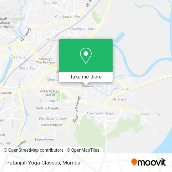 Pantajali Yoga Classes map
