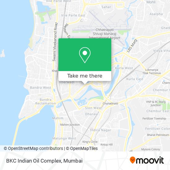 BKC Indian Oil Complex map