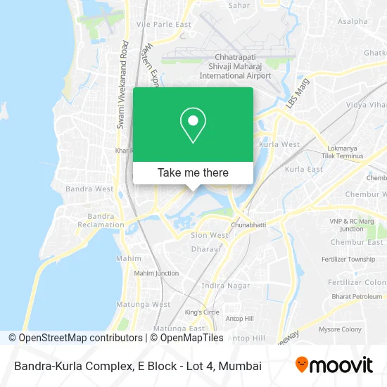 Bandra-Kurla Complex, E' Block - Lot 4 map