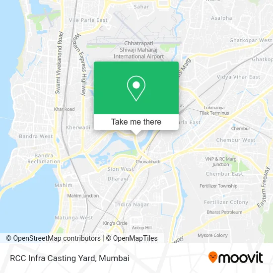 RCC Infra Casting Yard map