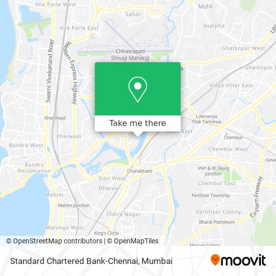 Standard Chartered Bank-Chennai map