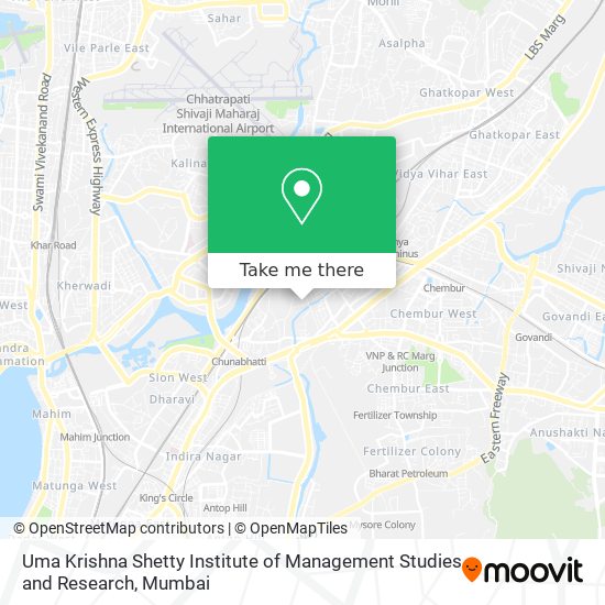 Uma Krishna Shetty Institute of Management Studies and Research map