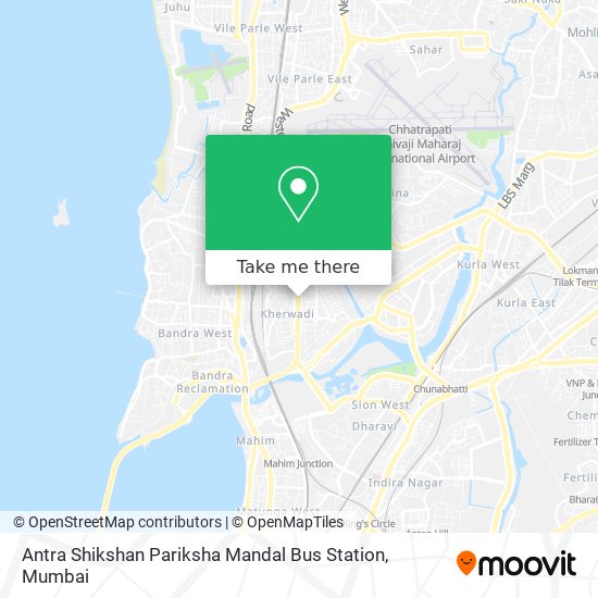 Antra Shikshan Pariksha Mandal Bus Station map
