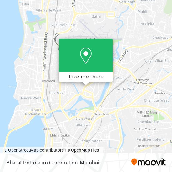 Bharat Petroleum Corporation map
