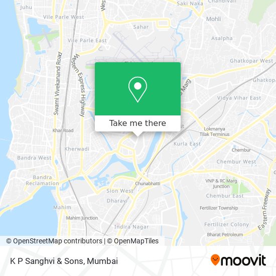 K P Sanghvi & Sons map