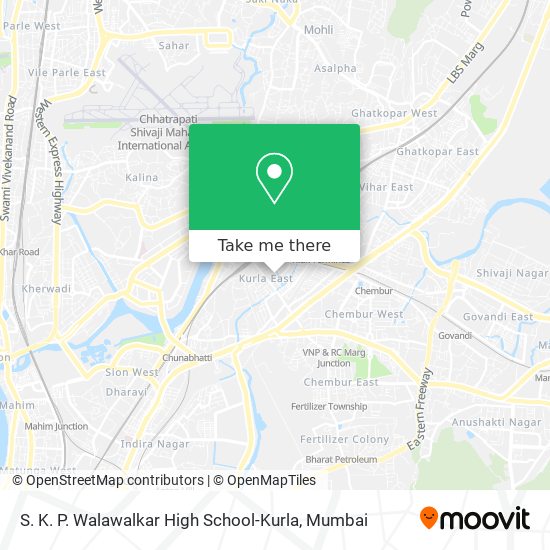 S. K. P. Walawalkar High School-Kurla map