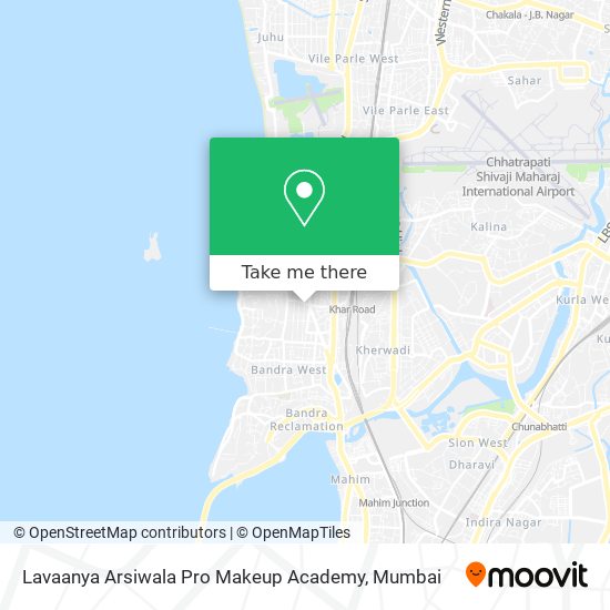 Lavaanya Arsiwala Pro Makeup Academy map