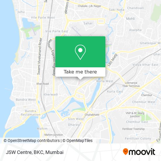 JSW Centre, BKC map