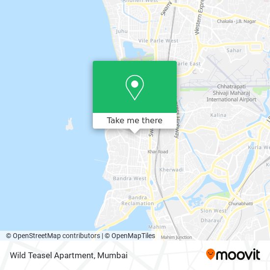 Wild Teasel Apartment map