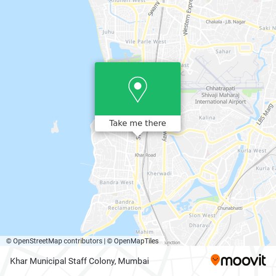 Khar Municipal Staff Colony map