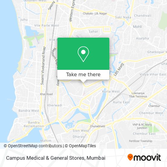 Campus Medical & General Stores map