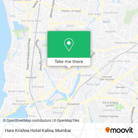 Hare Krishna Hotel-Kalina map