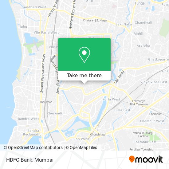 HDFC Bank map