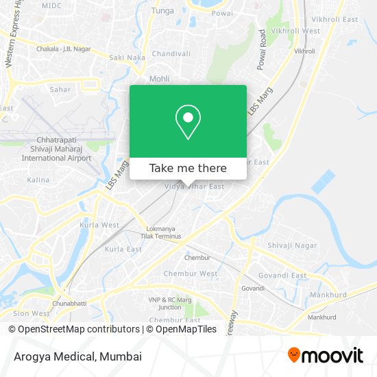 Arogya Medical map