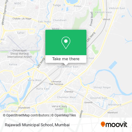 Rajawadi Municipal School map