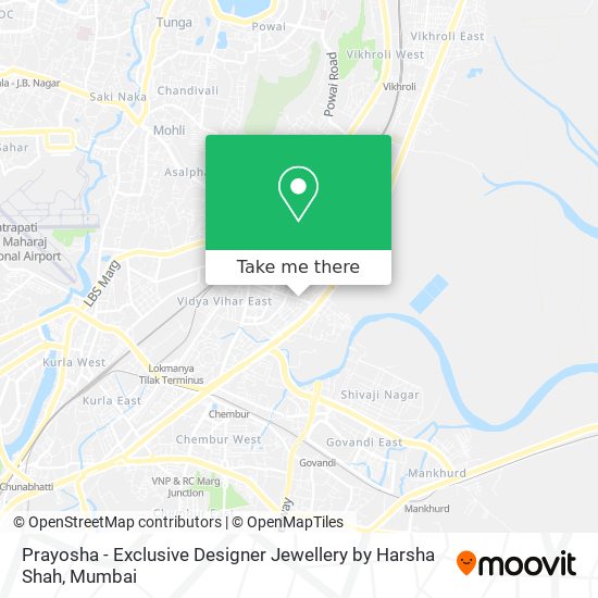 Prayosha - Exclusive Designer Jewellery by Harsha Shah map