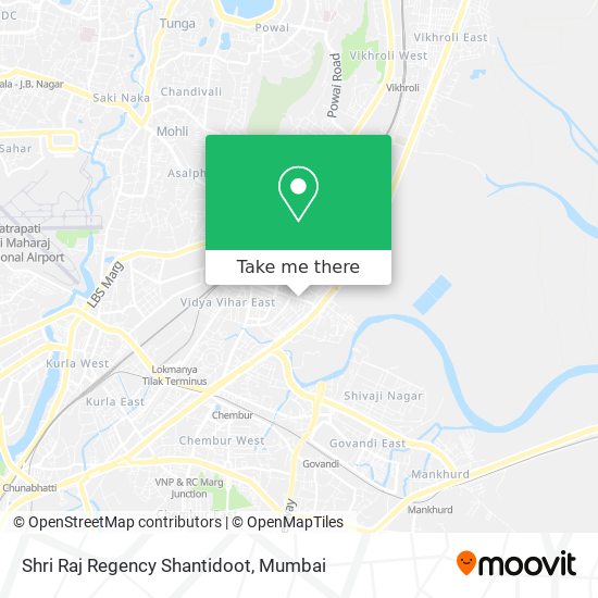 Shri Raj Regency Shantidoot map